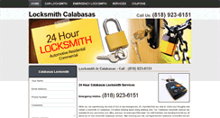 Desktop Screenshot of calabasas-locksmith.com