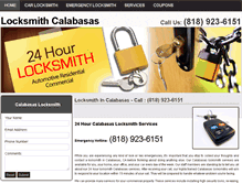 Tablet Screenshot of calabasas-locksmith.com